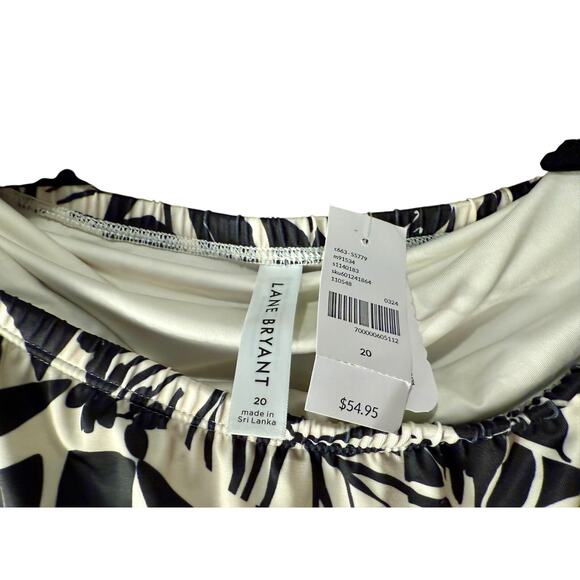 NWT Lane Bryant Swim Skirt Size 20 Brown Cream Plus Size Swim - Picture 5 of 13
